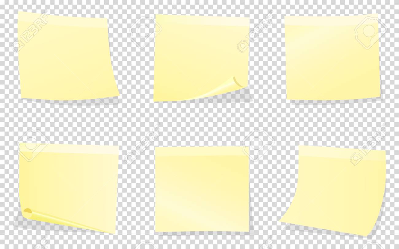 Sticky Notes Clipart Transparent