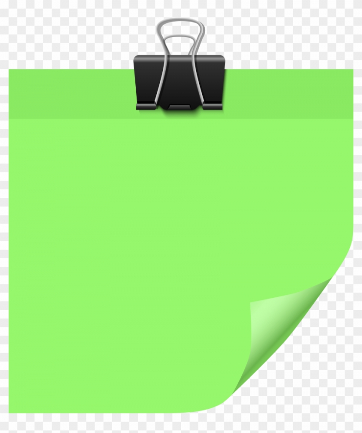 Sticky Note Green Png Clip Art