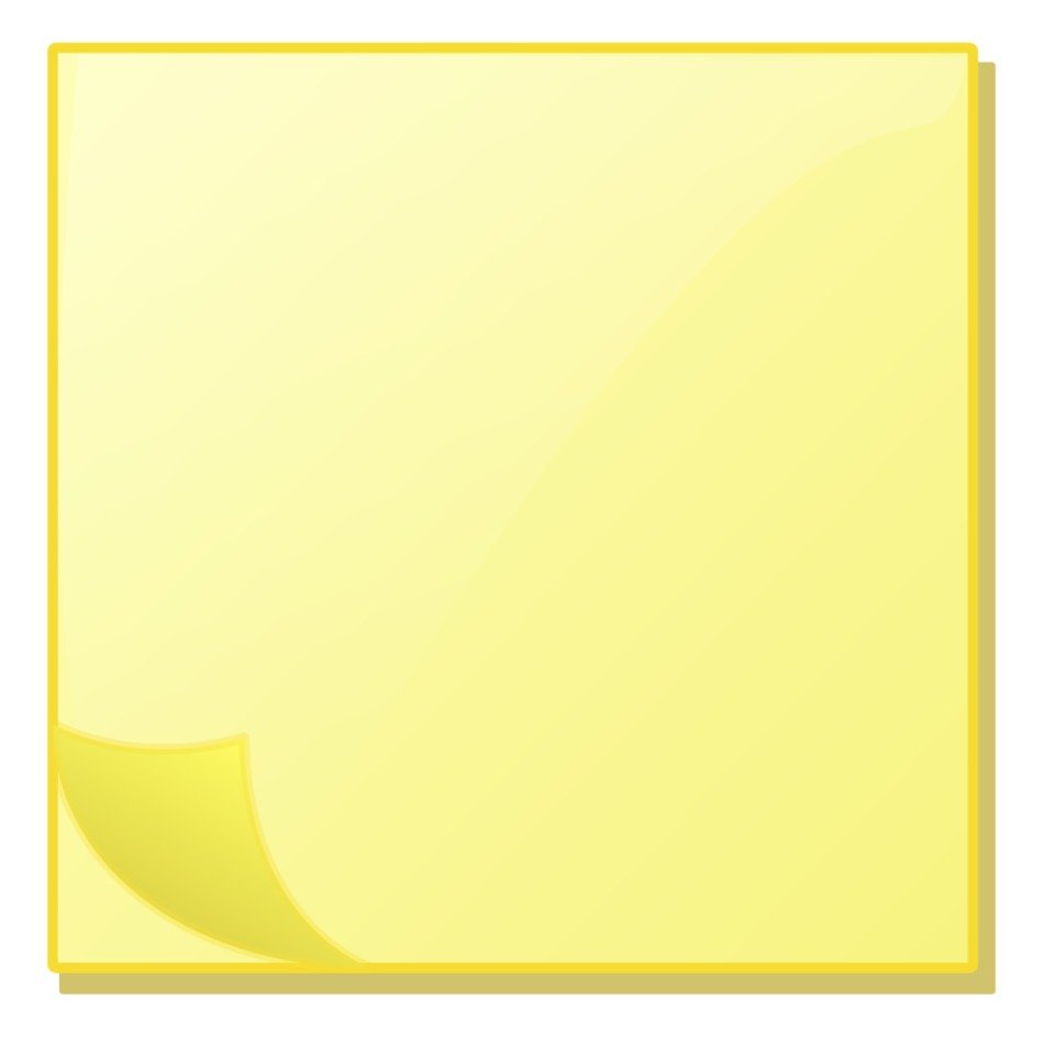 Sticky Note Pad Clipart Large Size free image