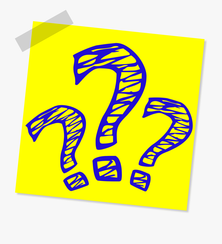 post it note clipart question mark