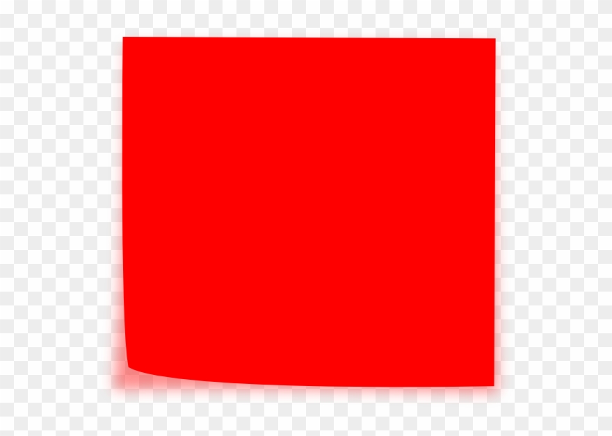 Red Post It Note Clipart