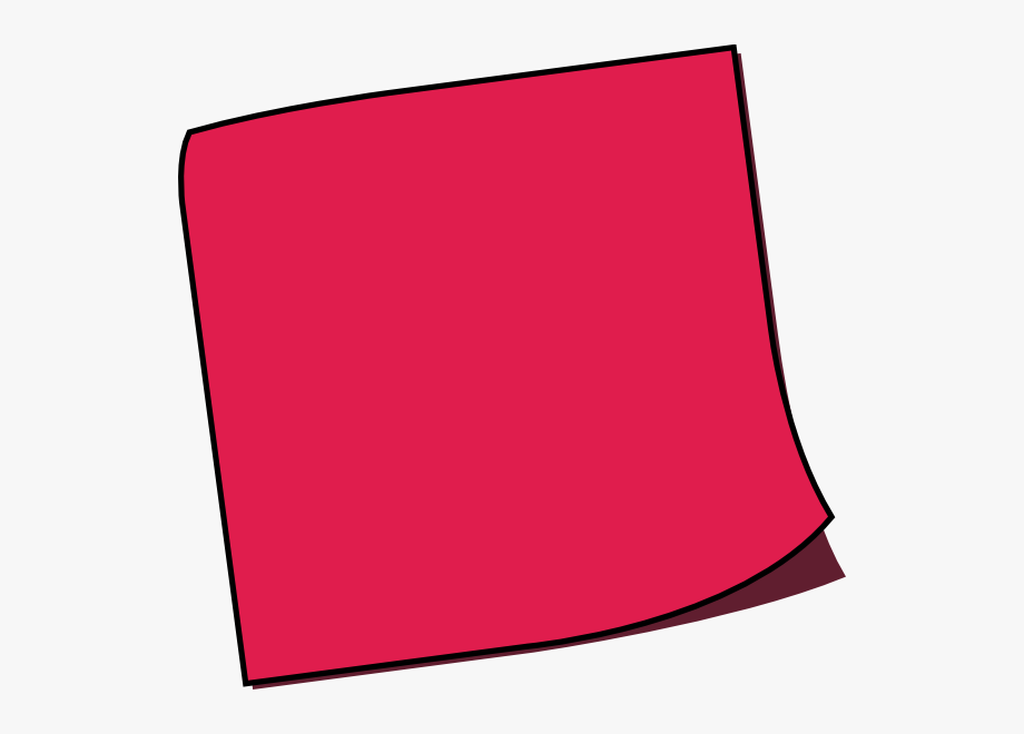 Red Sticky Note Png