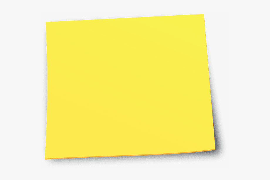 Yellow sticky notes.
