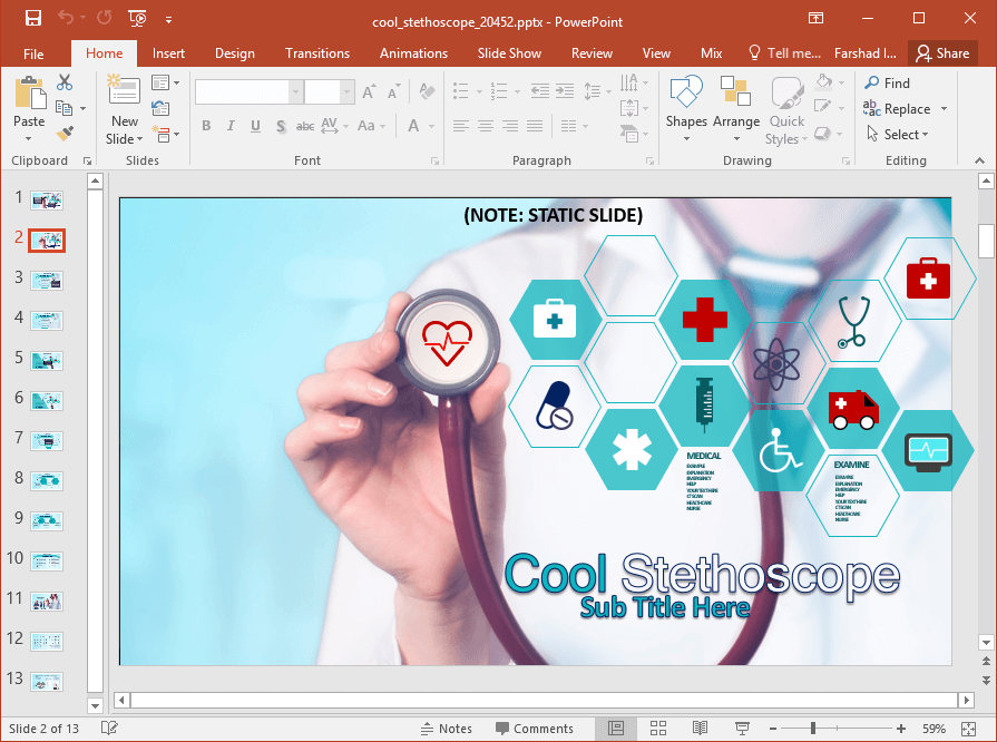 Animated Medical Images PowerPoint Template