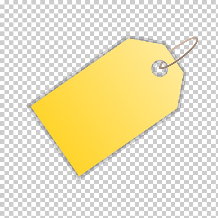 IPad mini Material Computer Icons, Yellow Blank Price Tag