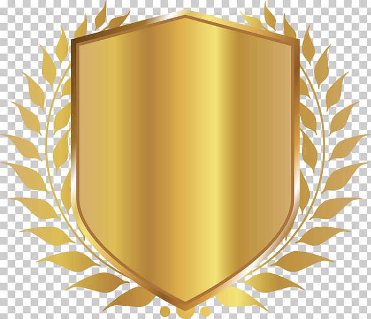 Logo Wedding Price Service, Golden Shield Badge, gold shield