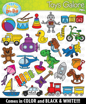 Toys Galore Clipart