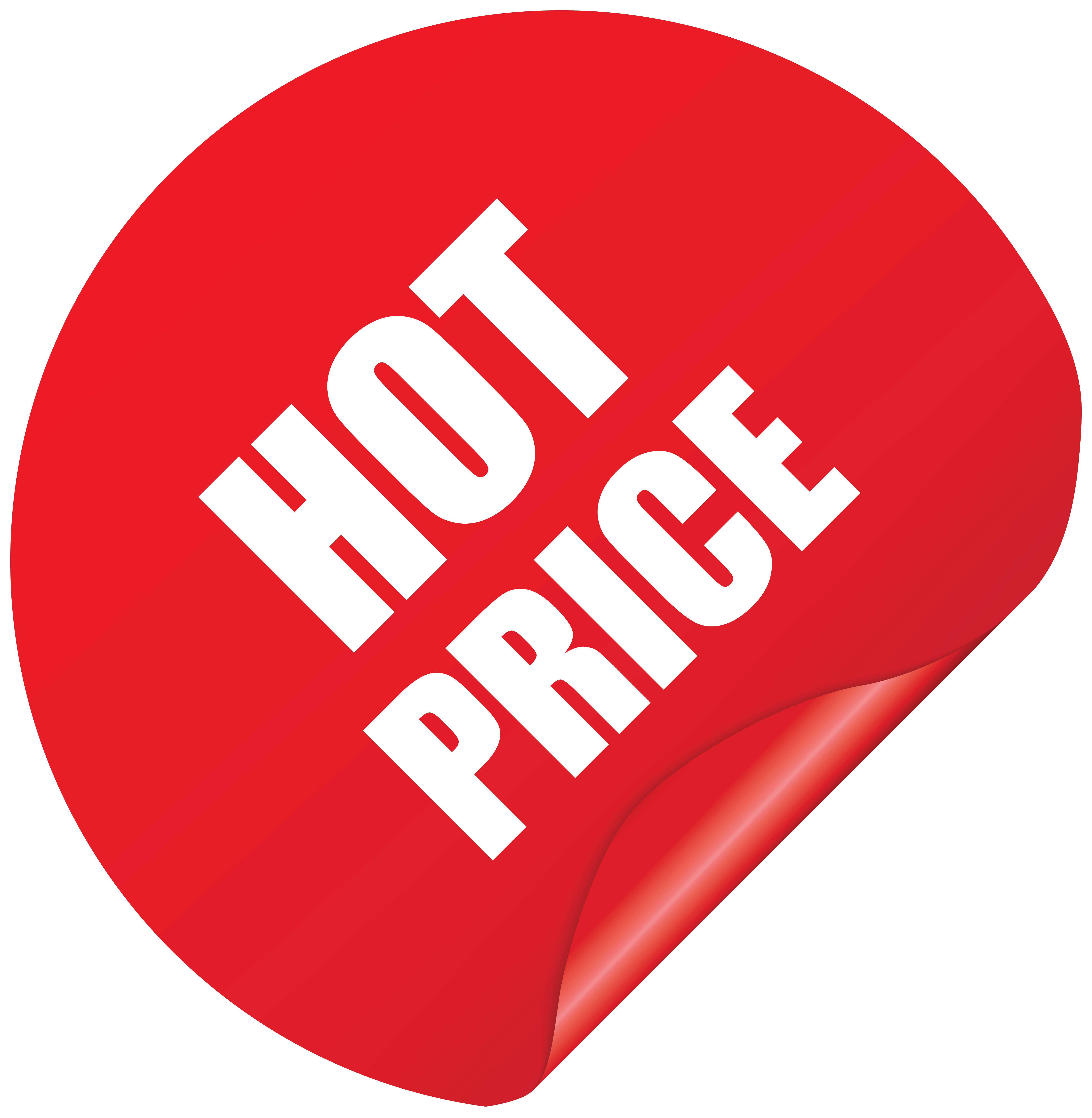 Hot price sticker.