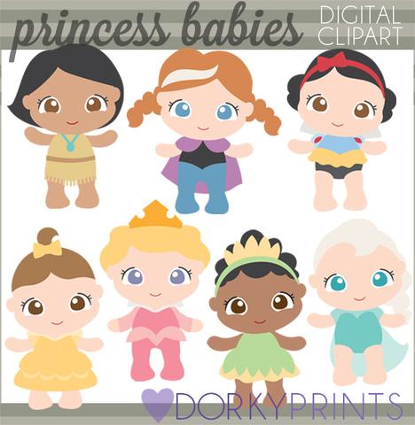 Baby Princess Character Clipart