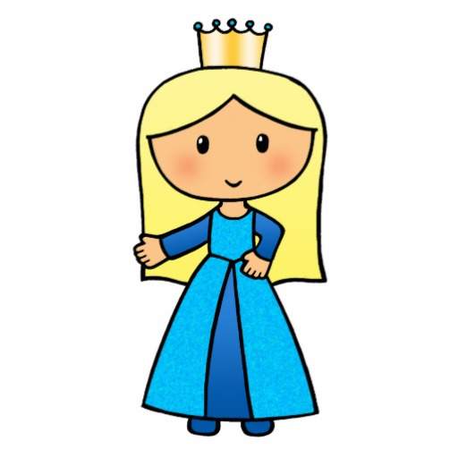 Cartoon princess clip art