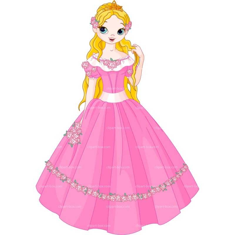 Cartoon princess clipart collection on pink princess cartoon