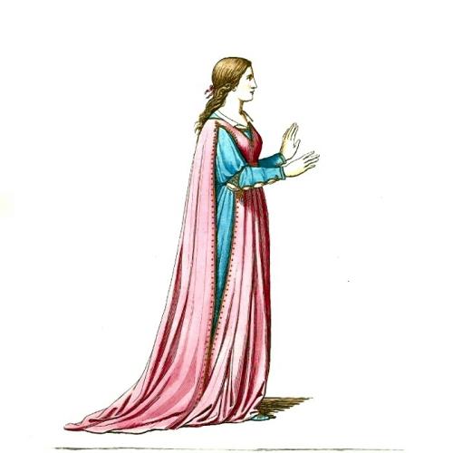 Medieval princess clipart.