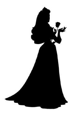Disney princess silhouette free printables