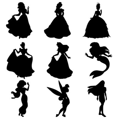 Free princess silhouette.