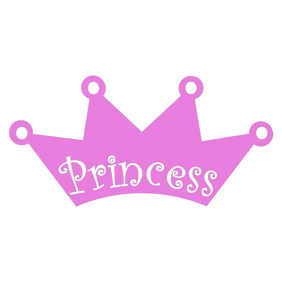 Princess tiara clip.