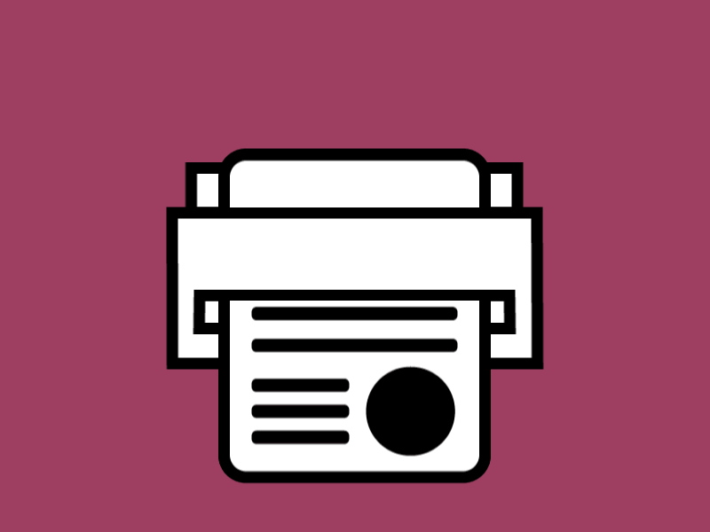 Printer Icon Animation by Nathan Duffy on Dribbble