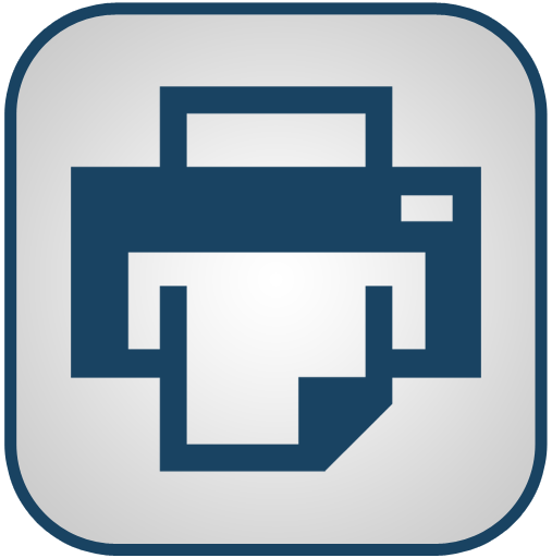 Blue And White Printer Icon, PNG ClipArt Image