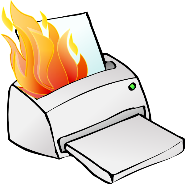 Happy clipart printer.