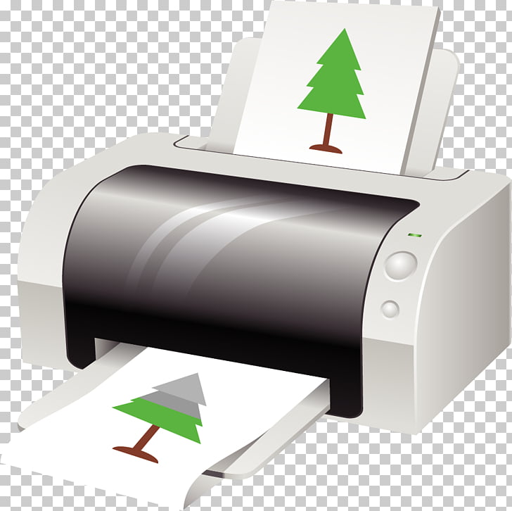 Inkjet printing Paper Printer Toner, painted Printer PNG