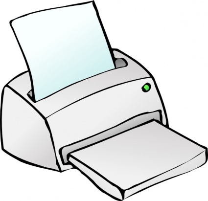 Computer Printer Icon Outline Electronics Hardware Inkjet