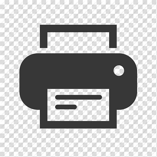 Black printer illustration, Computer Icons Printing Scalable