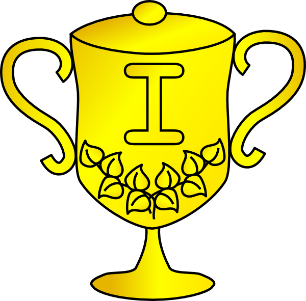 Trophy award cup.