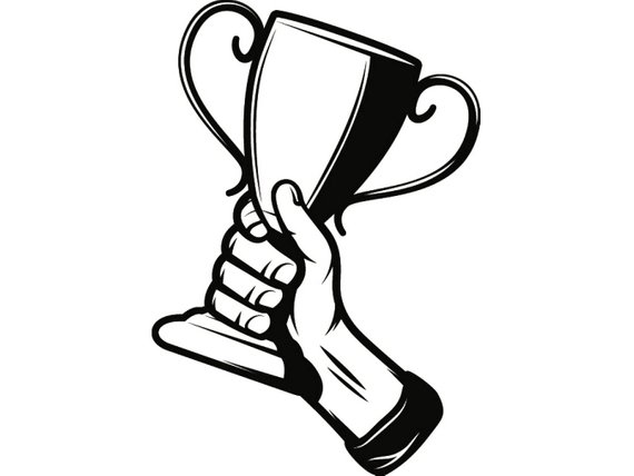 Prize clipart black and white