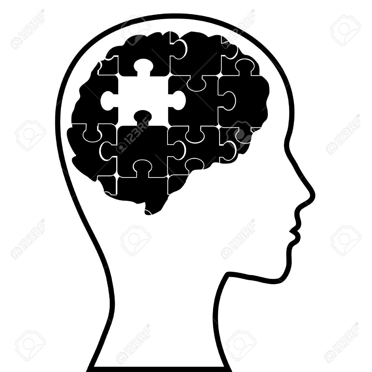 Psychologist puzzle brain.