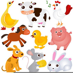 Free Cartoon Farm Animals Clipart