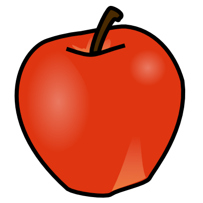 Free Clipart of Apple