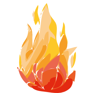 Fire flames clip.