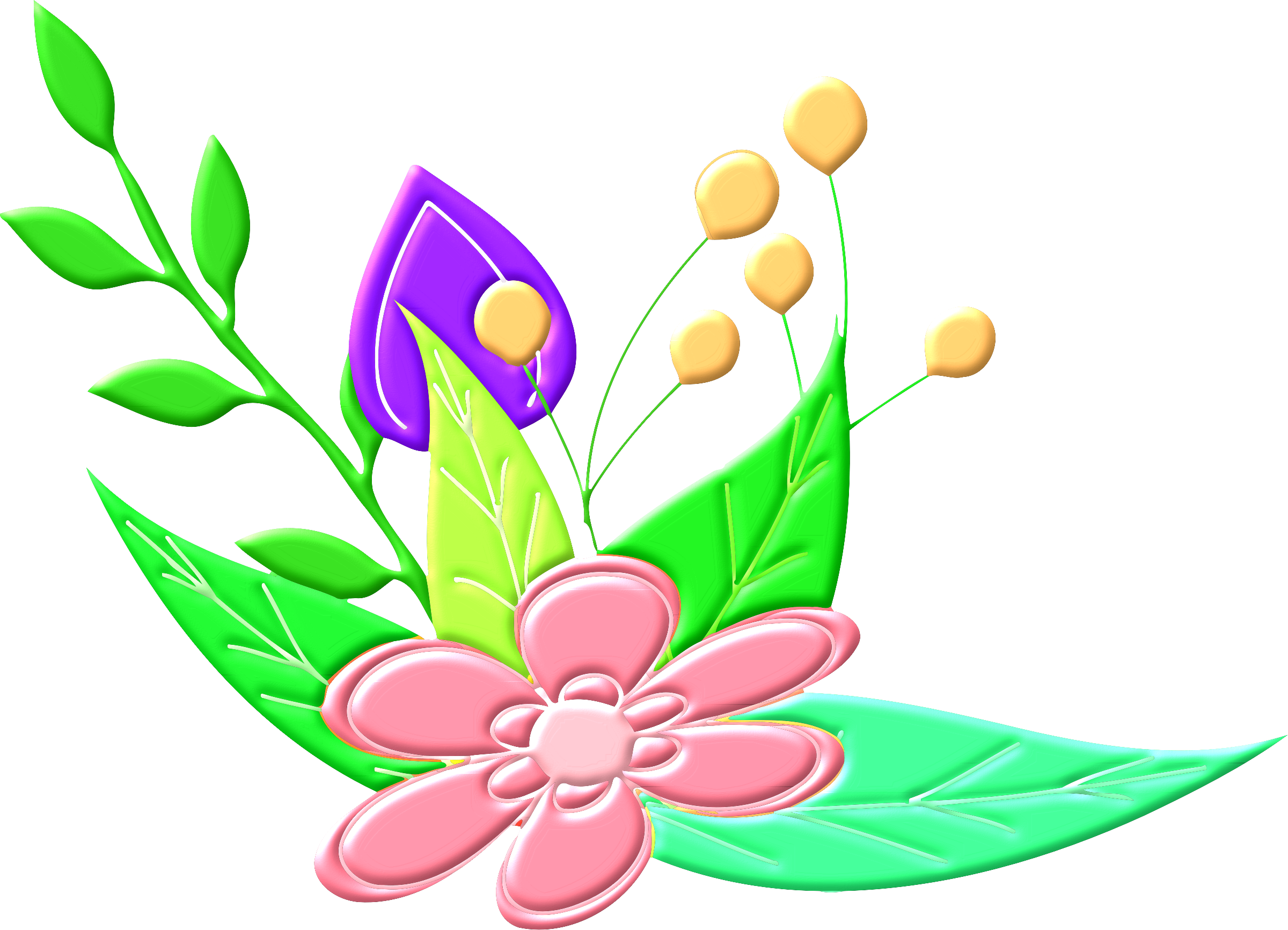Floral Design Vector Clipart image