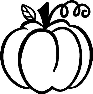 Pumpkin outline cricut.