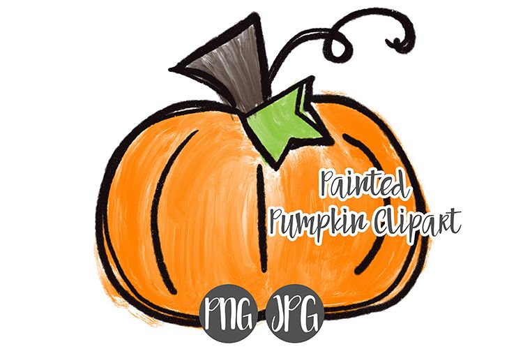 Hand Drawn Halloween Pumpkin Clipart