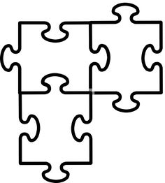 Puzzle clipart black.