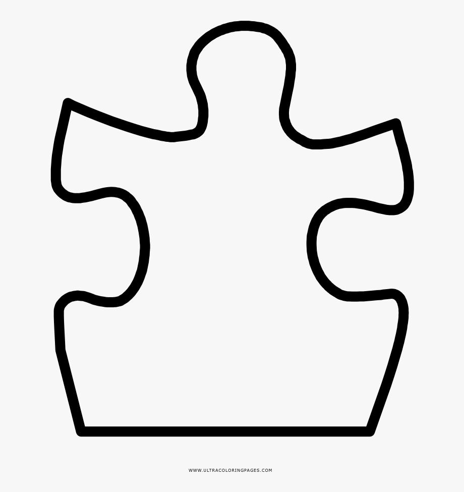 Puzzle Piece Coloring Page