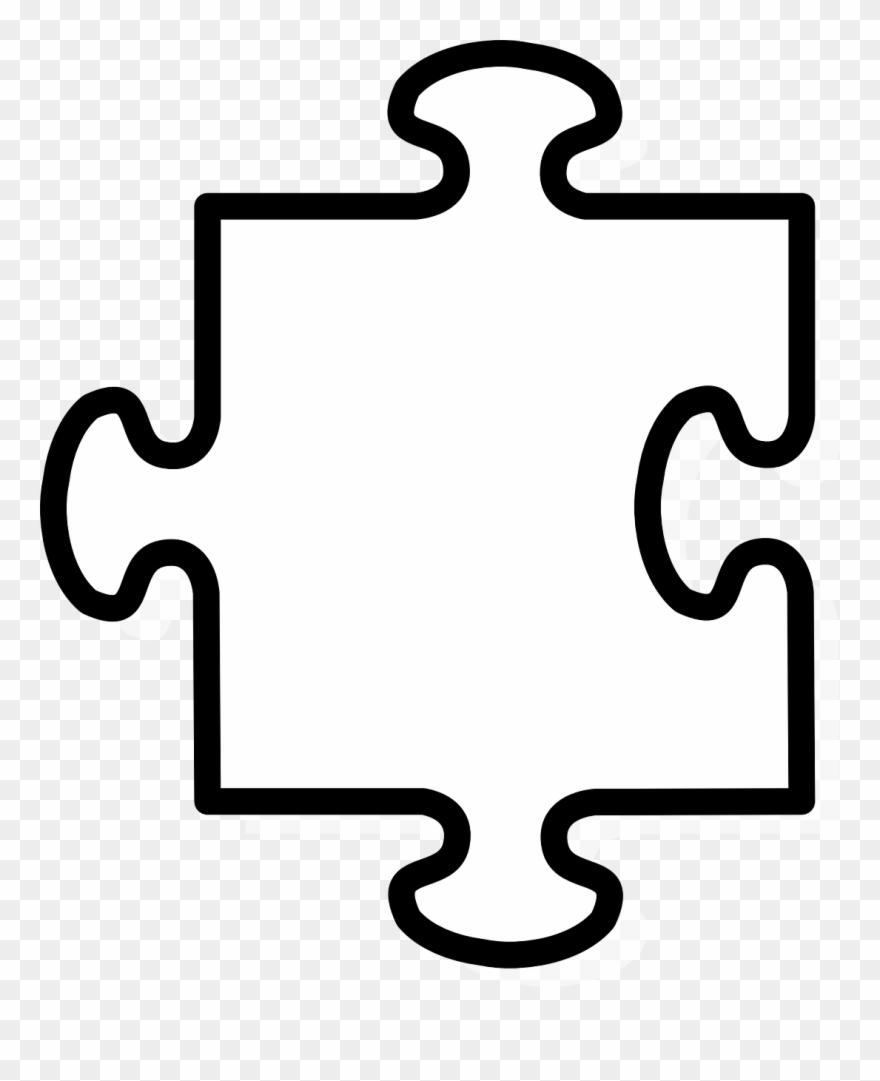 Puzzle piece outline.