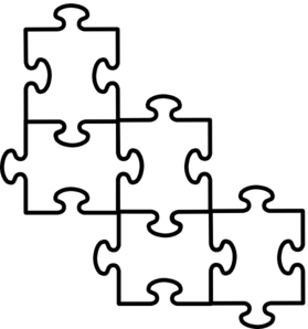Puzzle Clipart Black And White