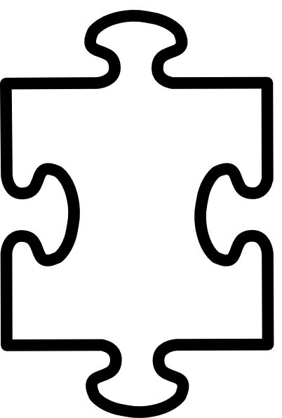 Printable puzzles puzzle piece template and pieces on clip