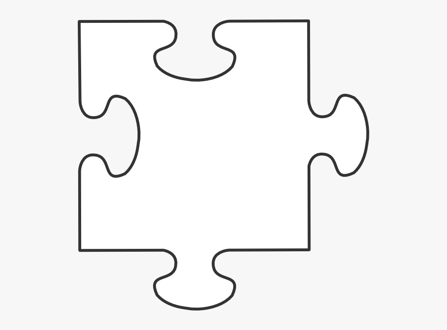 White Puzzle Piece Clip Art At Clkercom Vector Clip