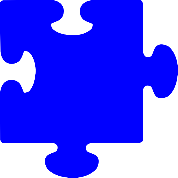 Blue puzzle piece.