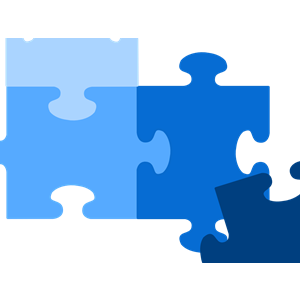 Group Of Blue Puzzle clipart, cliparts of Group Of Blue