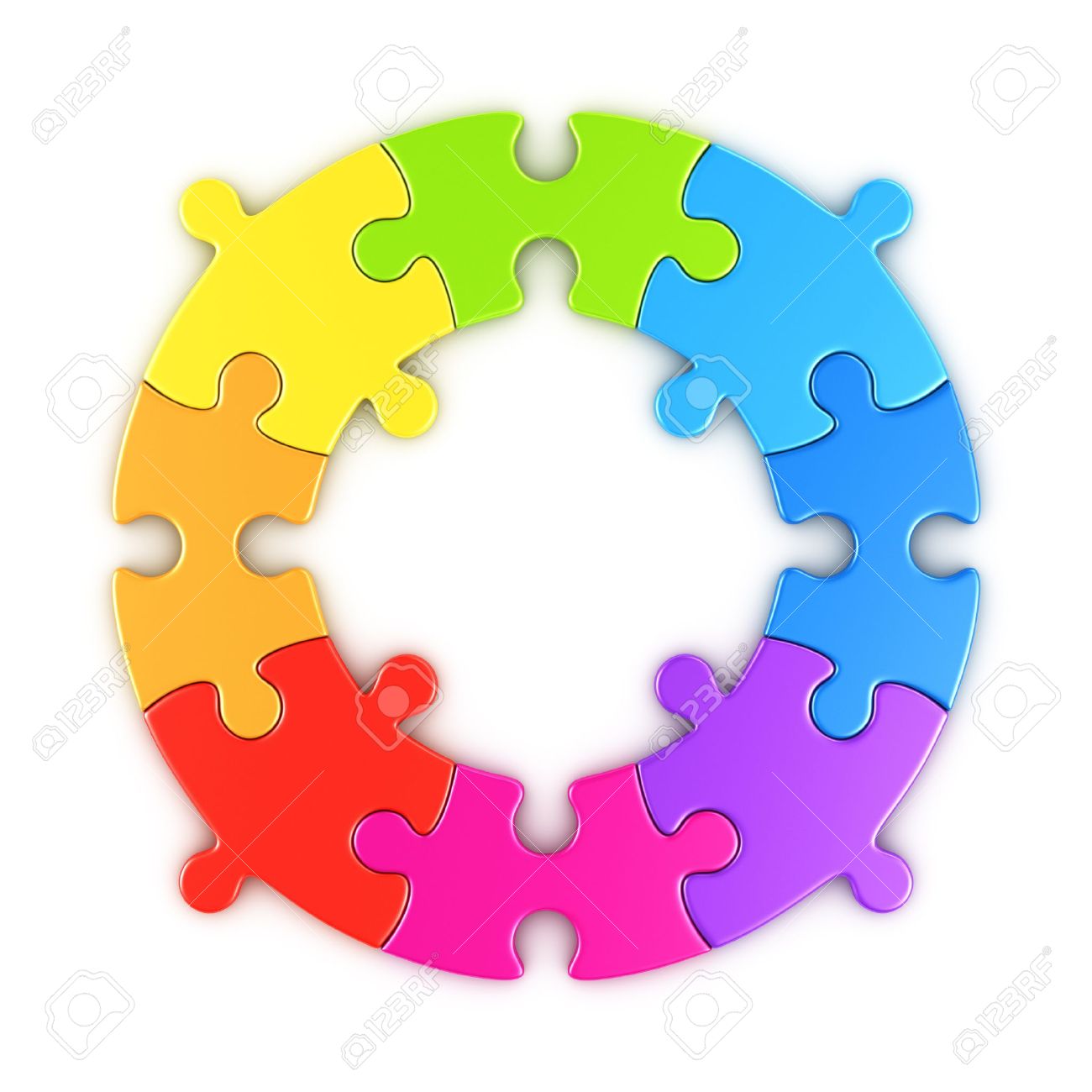 Circle Puzzle Illustrations And Clipart