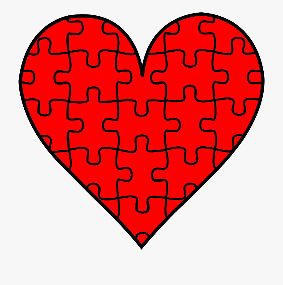 Heart puzzle piece.