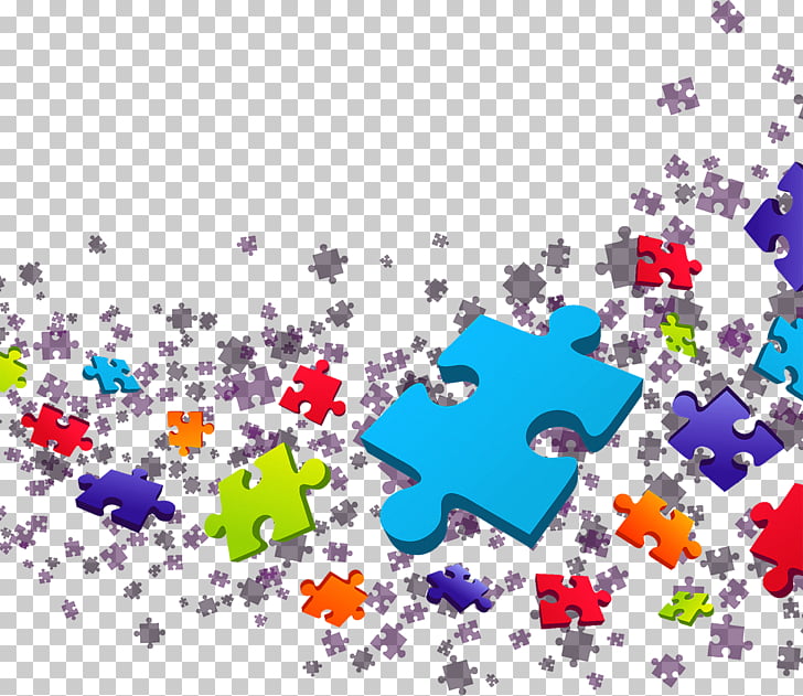 Jigsaw puzzle colorful.