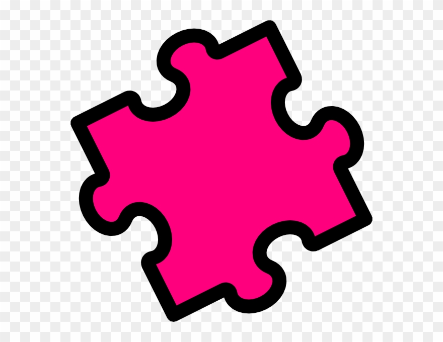 Pink puzzle piece.