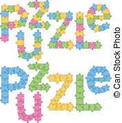 Word puzzle clipart.