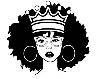 Black queen clipart.