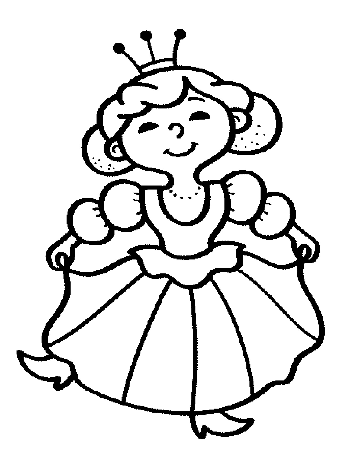 Queen coloring pages.
