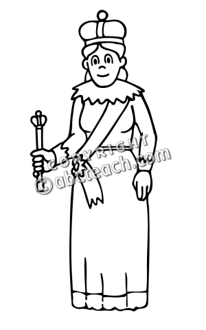 Queen Clipart Black And White